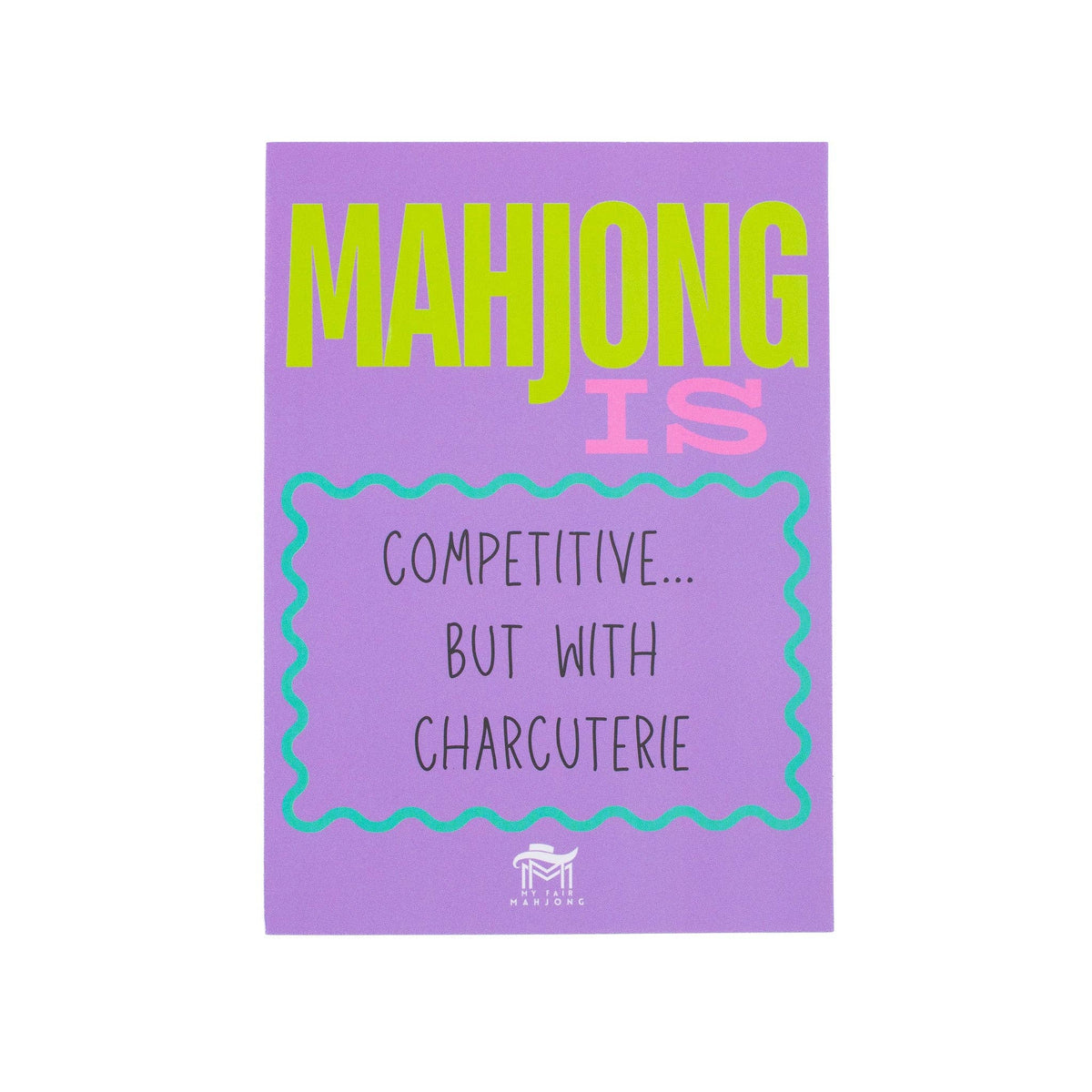 My Fair Mahjong “Mahjong Is A Harmless Cult” Shuffle Card