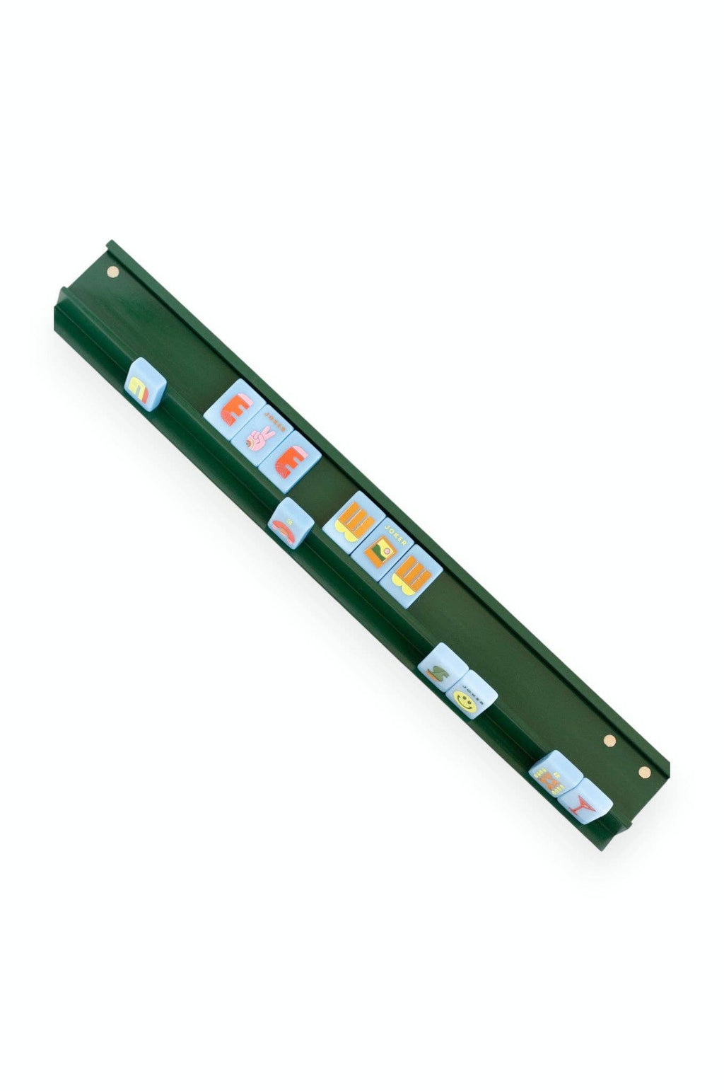 Mahjong Racks & Pushers (Set of 4): White