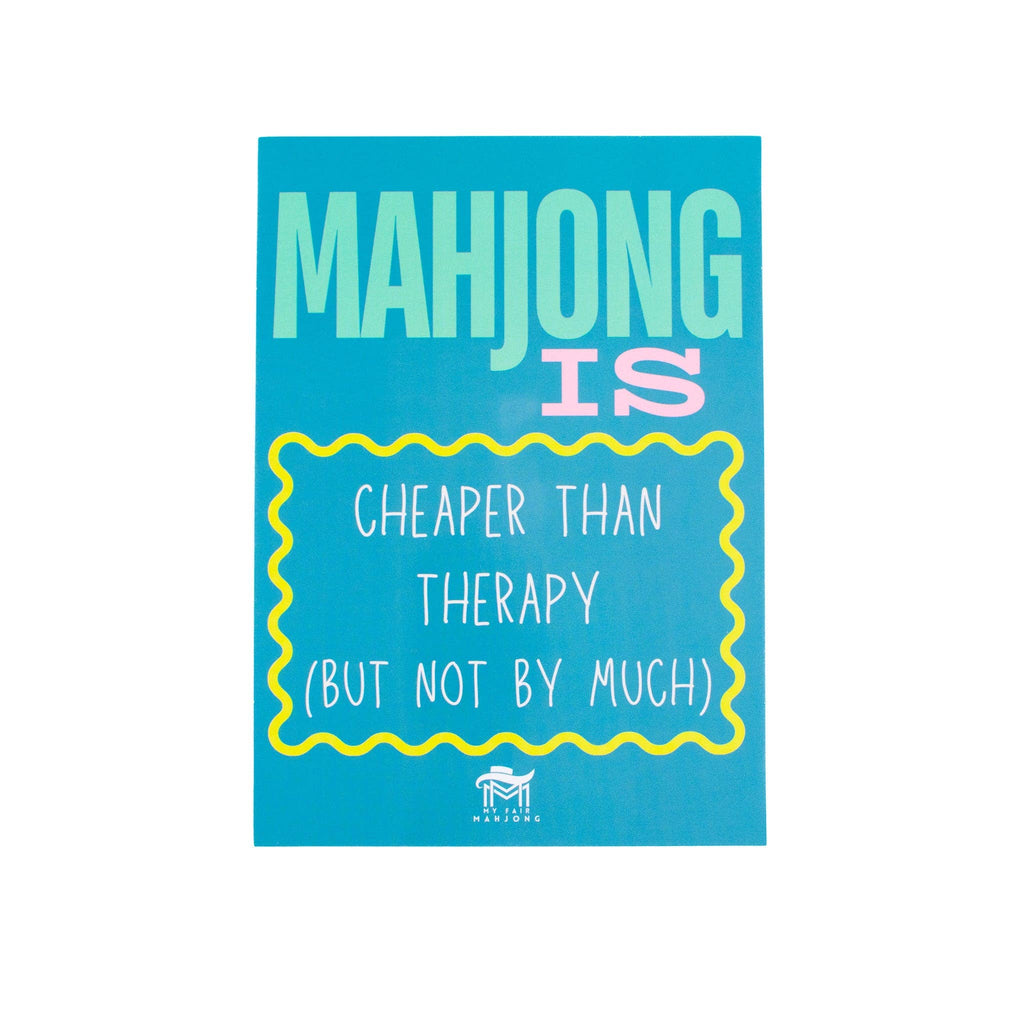 My Fair Mahjong “Mahjong Is A Harmless Cult” Shuffle Card