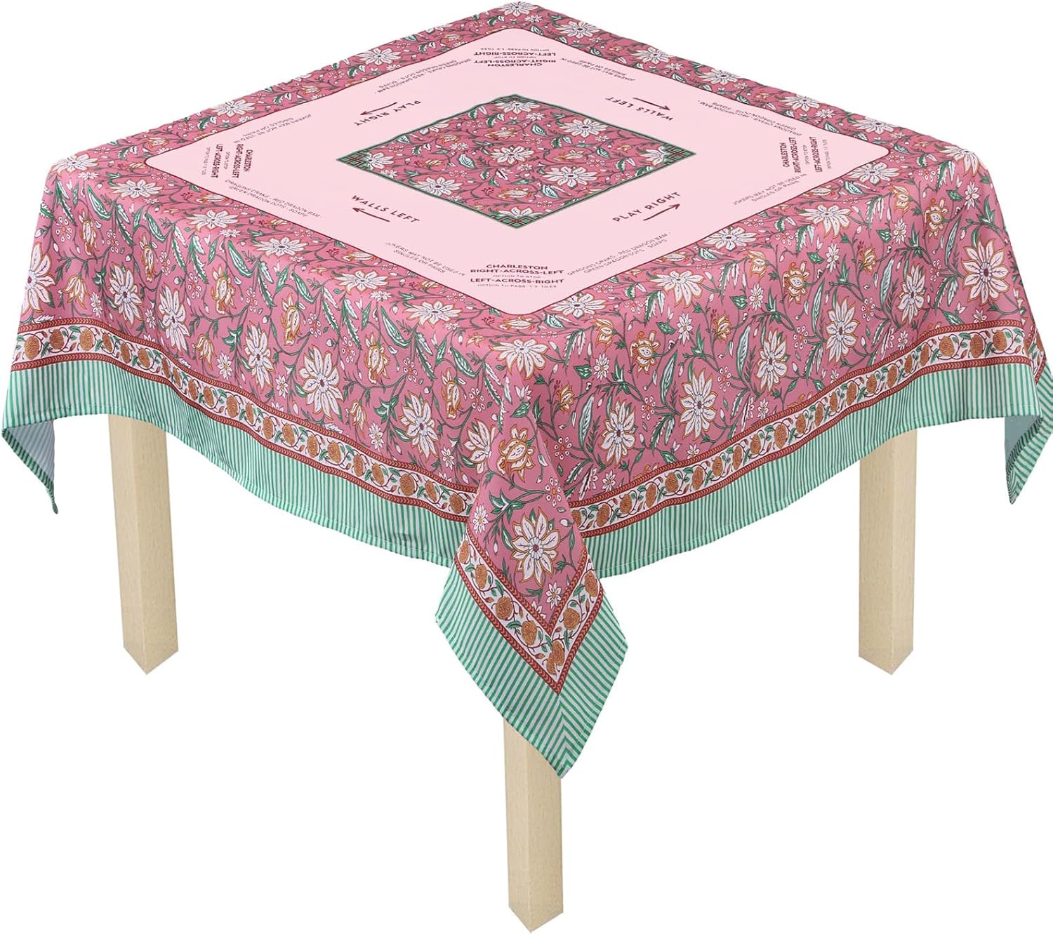 Candy Pink Instructional Tablecloth