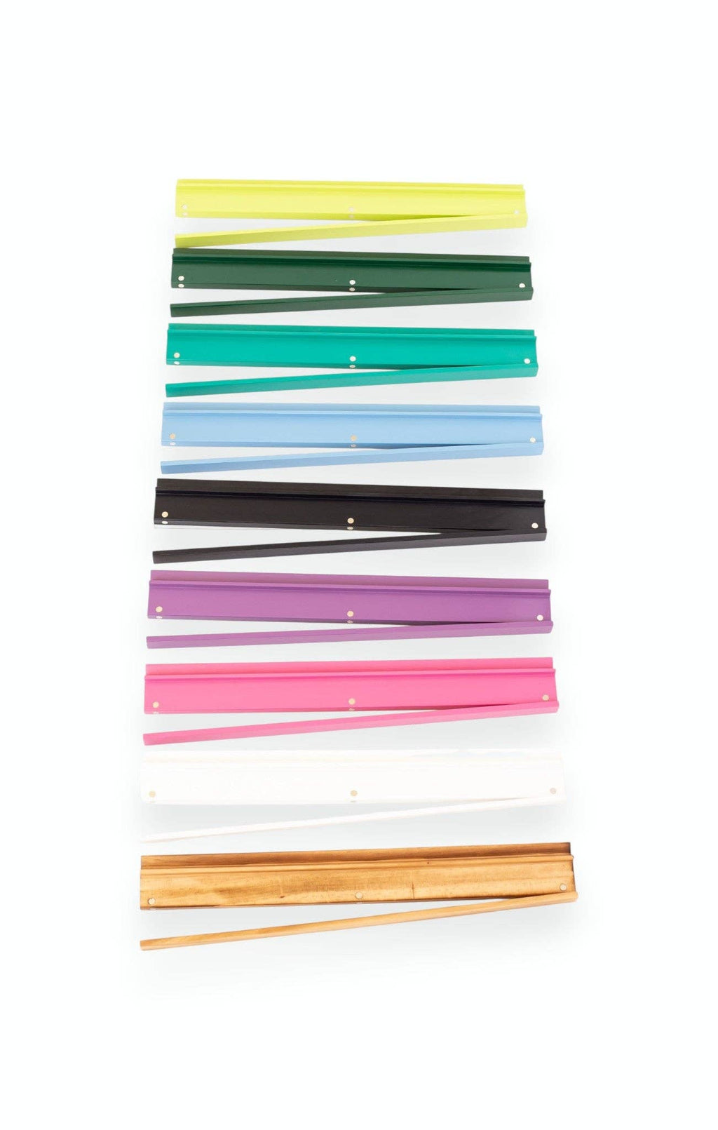 Mahjong Racks & Pushers (Set of 4): White