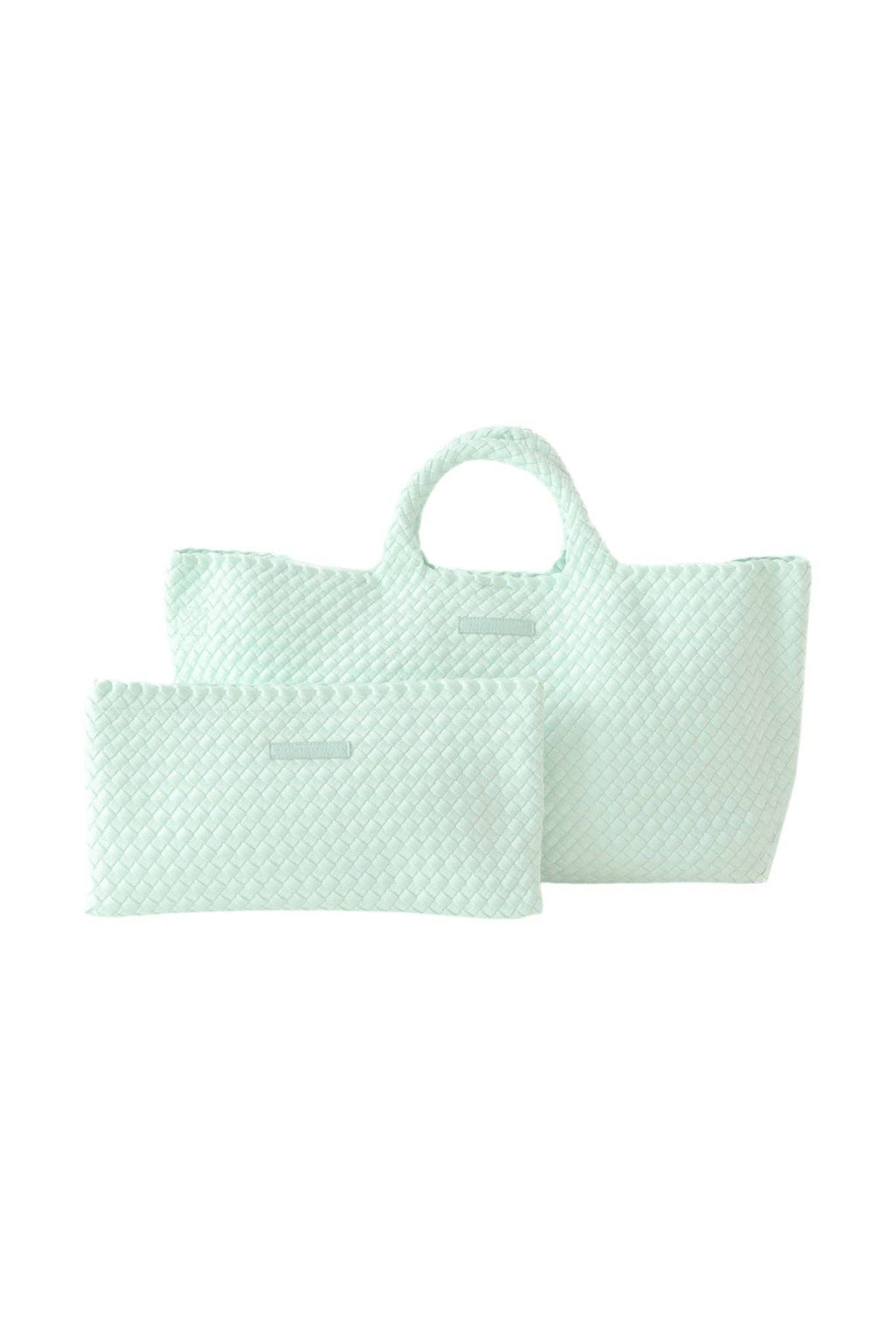Mahjong Bag - Woven Carryall with Matching Tile Pouch: Peacock