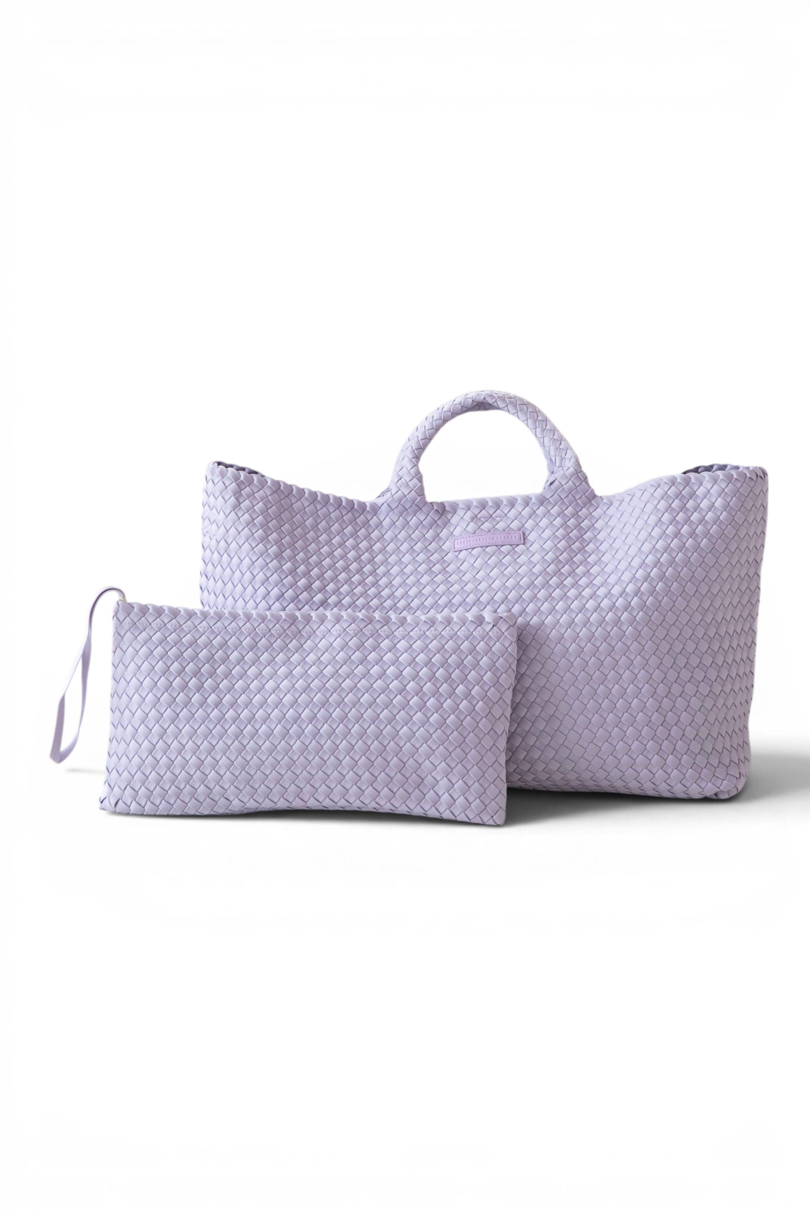 Mahjong Bag - Woven Carryall with Matching Tile Pouch: Navy