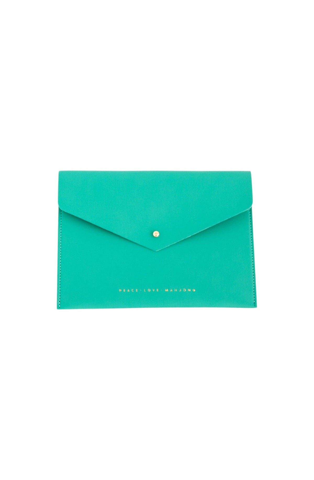 Peace Love Mahjong Card Clutch: Dusty Rose