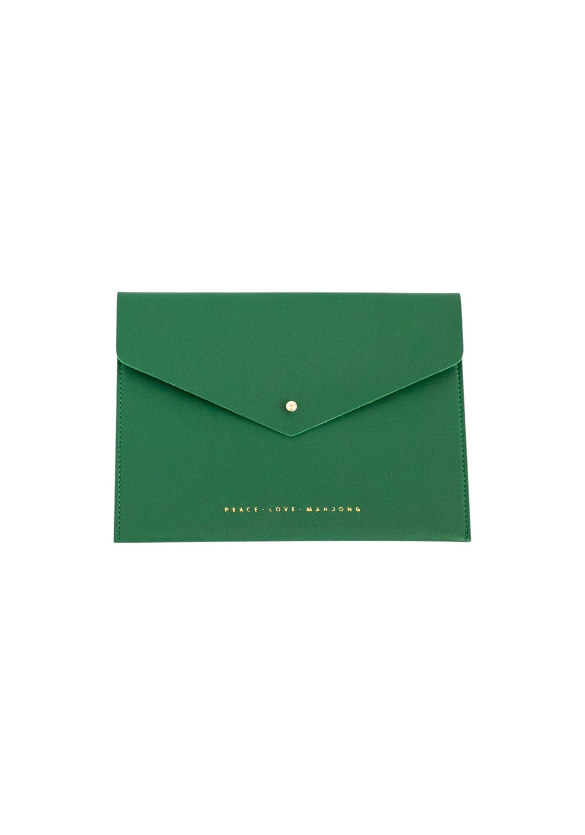 Peace Love Mahjong Card Clutch: Dusty Rose