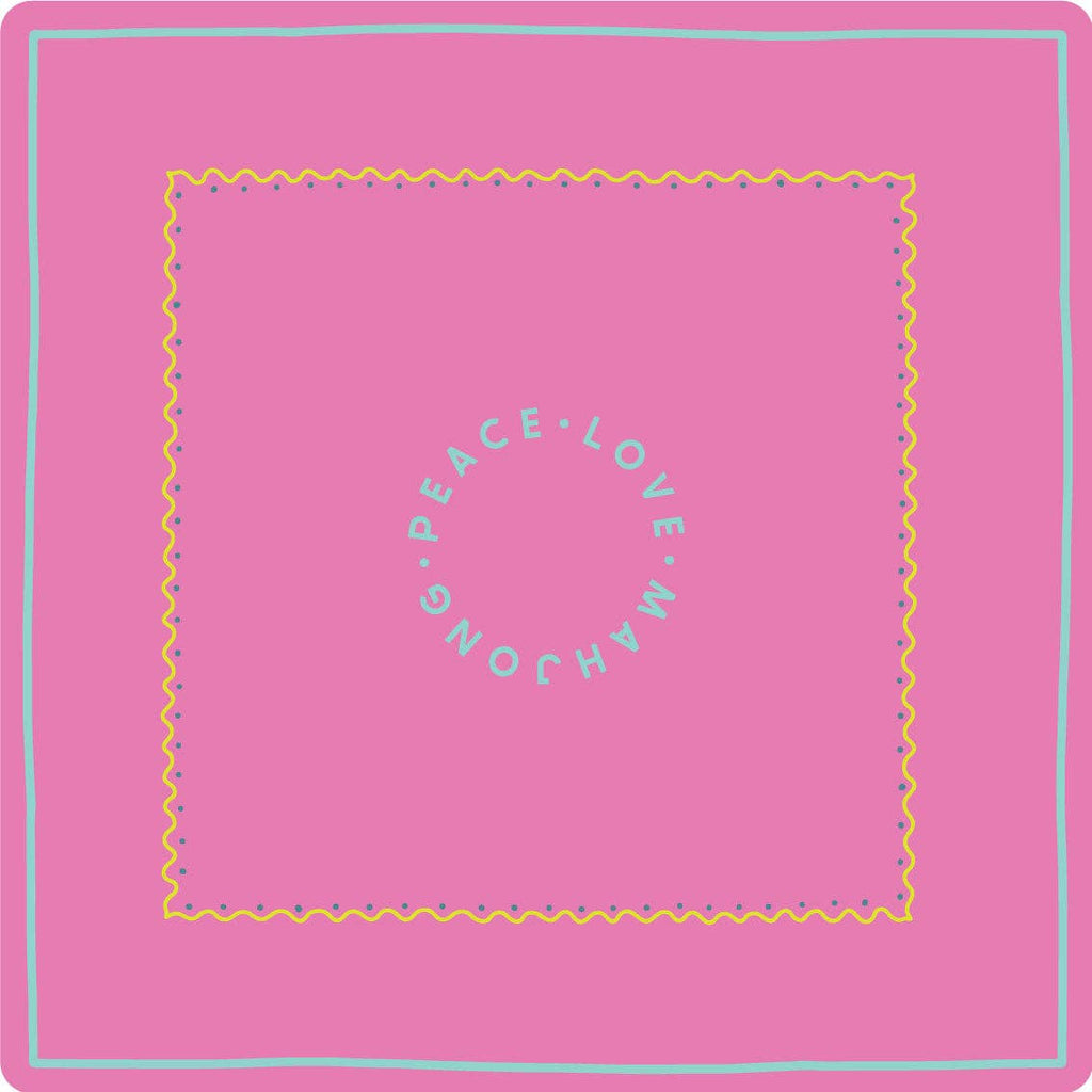 Mats: Light Pink with Chartreuse & French Blue