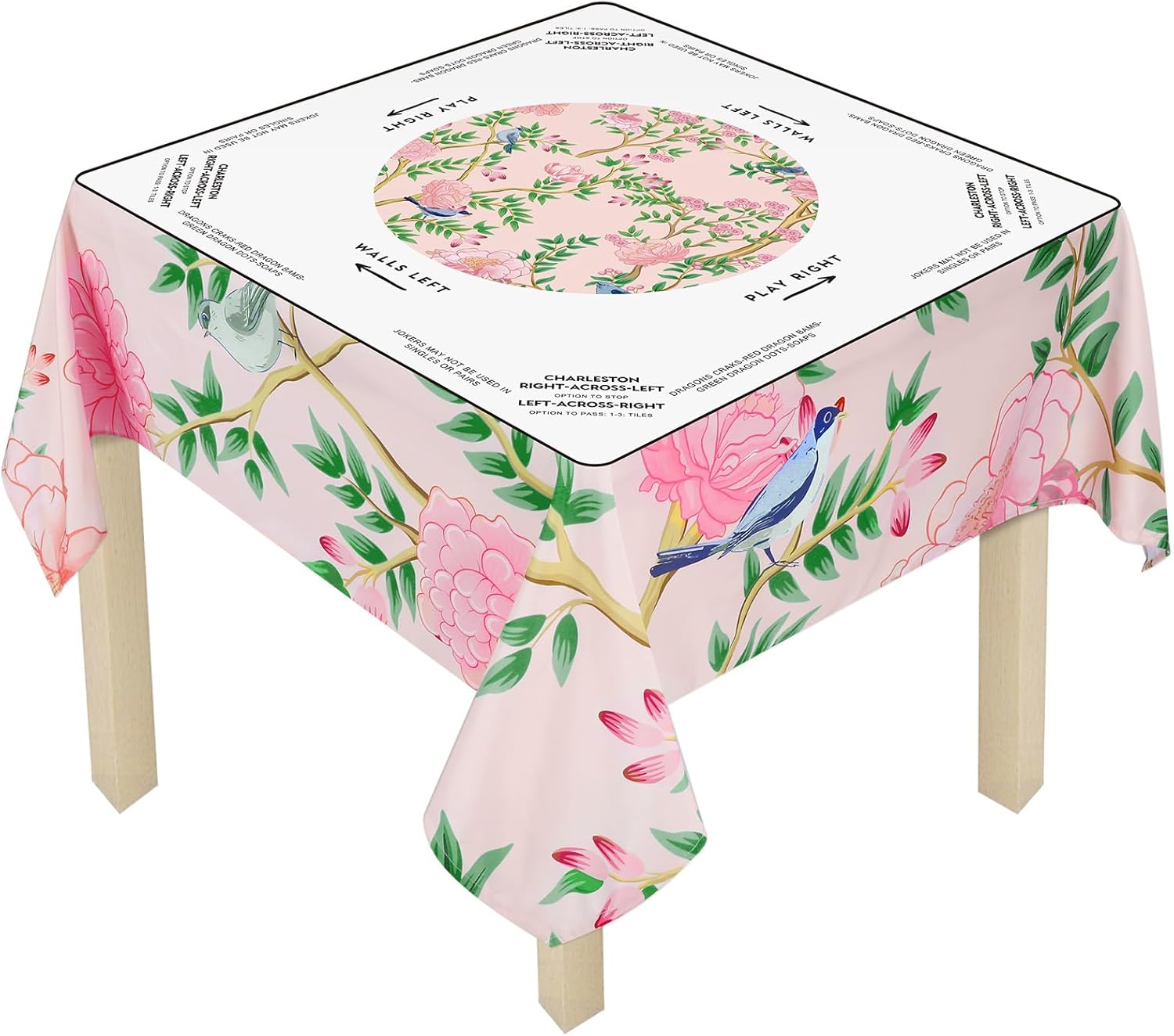 Elegant Bird Instructional Tablecloth