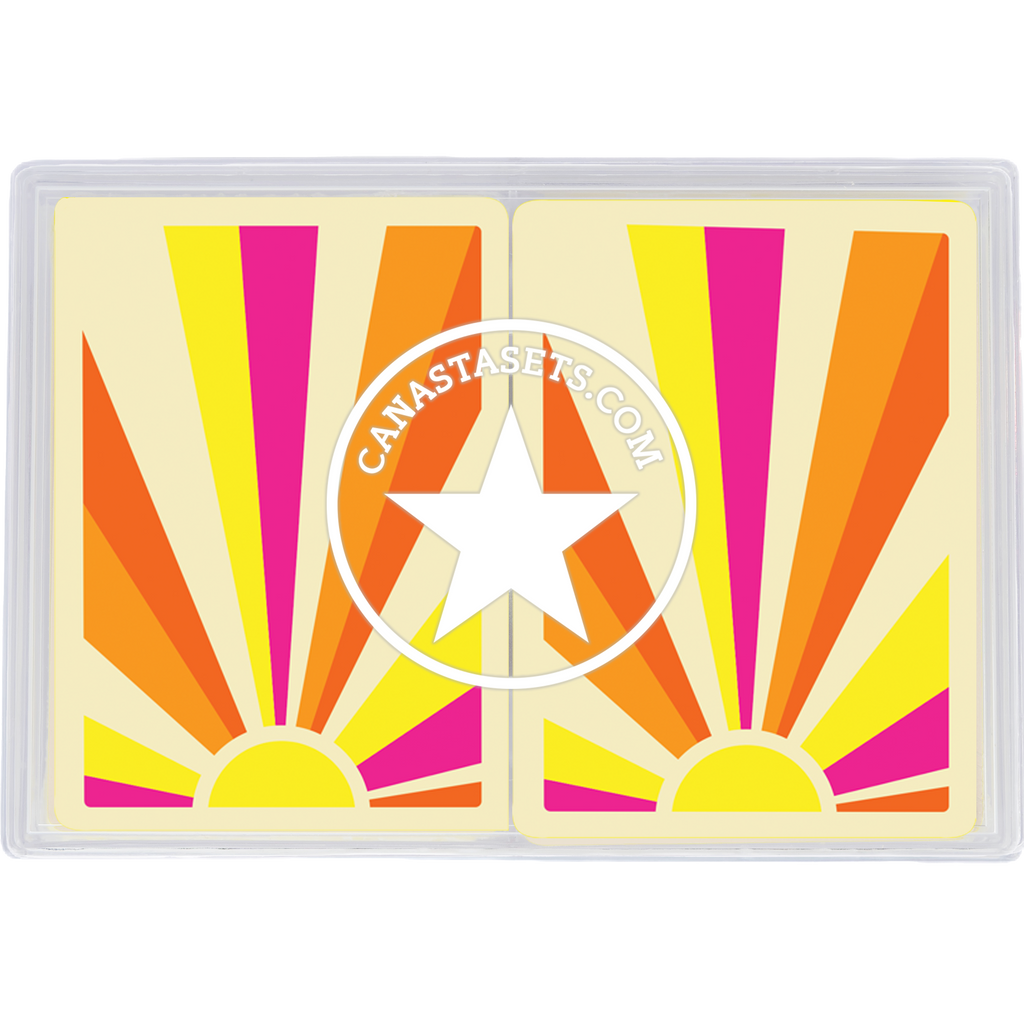 Cards-plastic PVC playing cards SUN RAYS sunshine