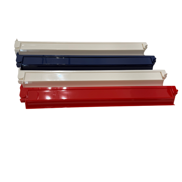 Mahjong Rack and Pusher Set of 4 - Solid Colors Red Blue White: Red