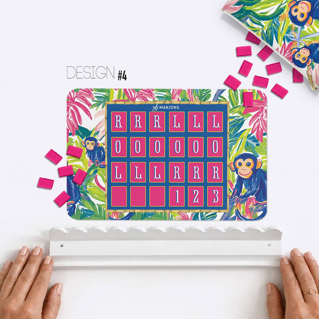 Mahjong Solo Practice Mats, Neoprene, Mix-n-Match Designs: Design #2