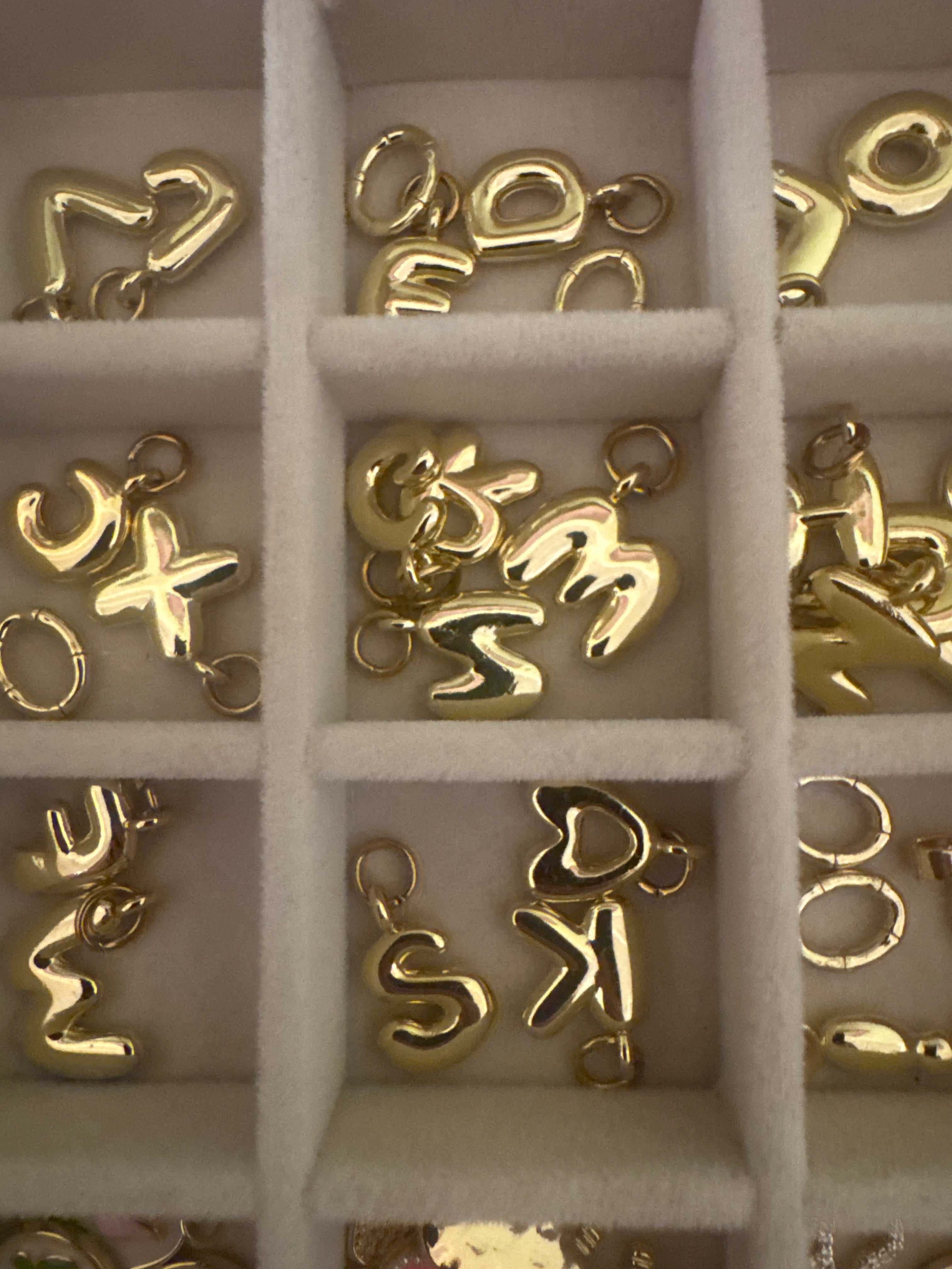 24k Gold Plated Letters