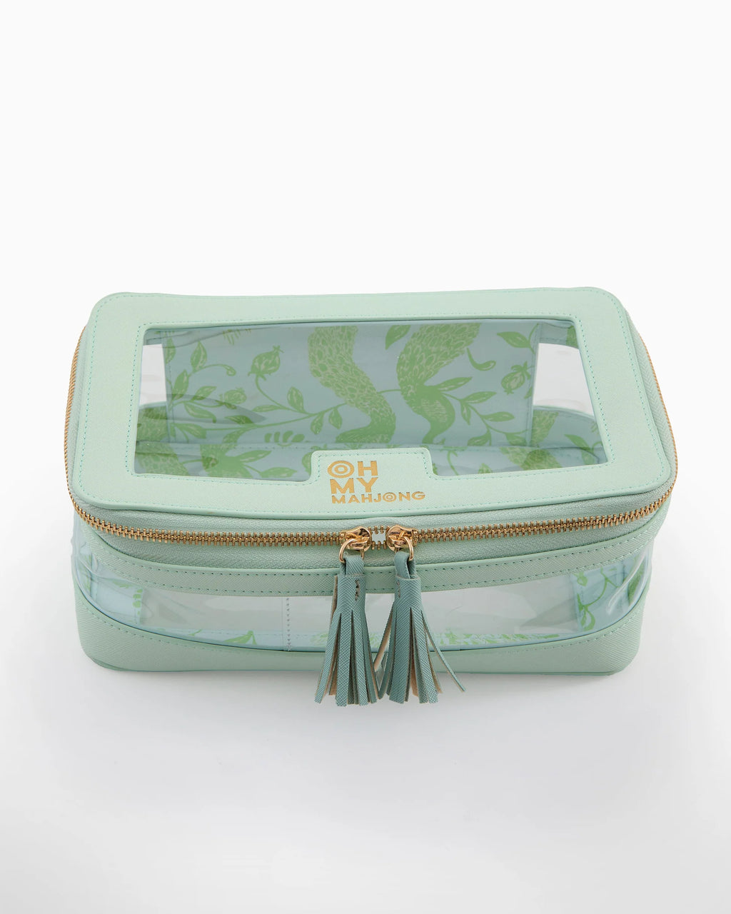 Oh My Mahjong Mint Tile Bag