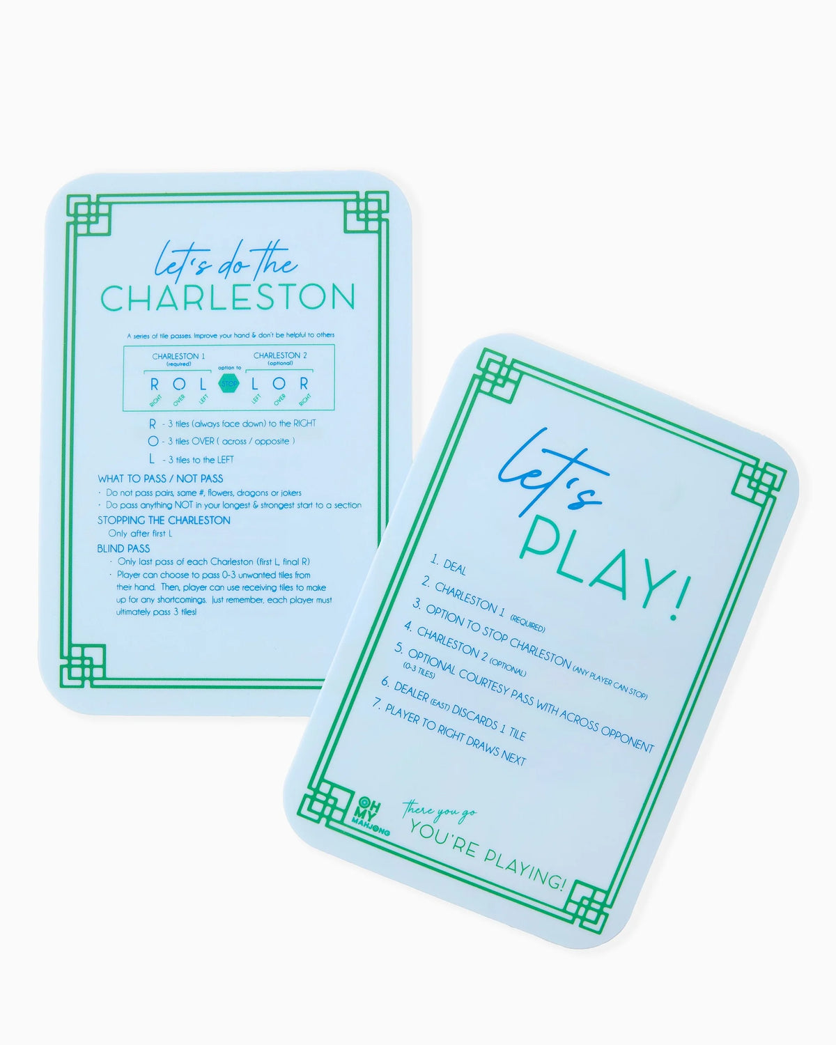 Oh My Mahjong Light Blue Shufflers