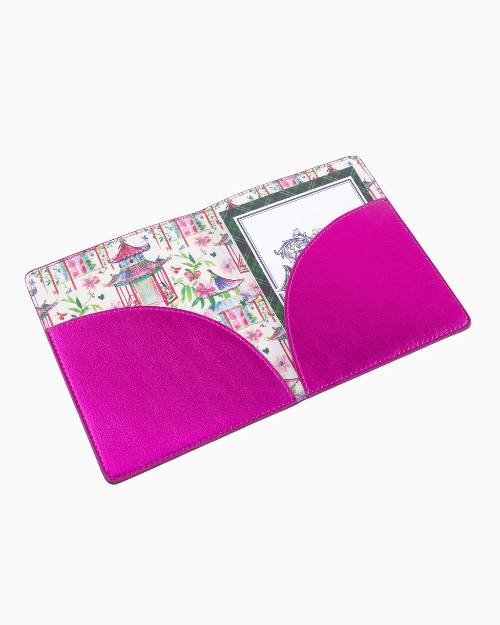 Oh My Mahjong Metallic Hot Pink Card Folio