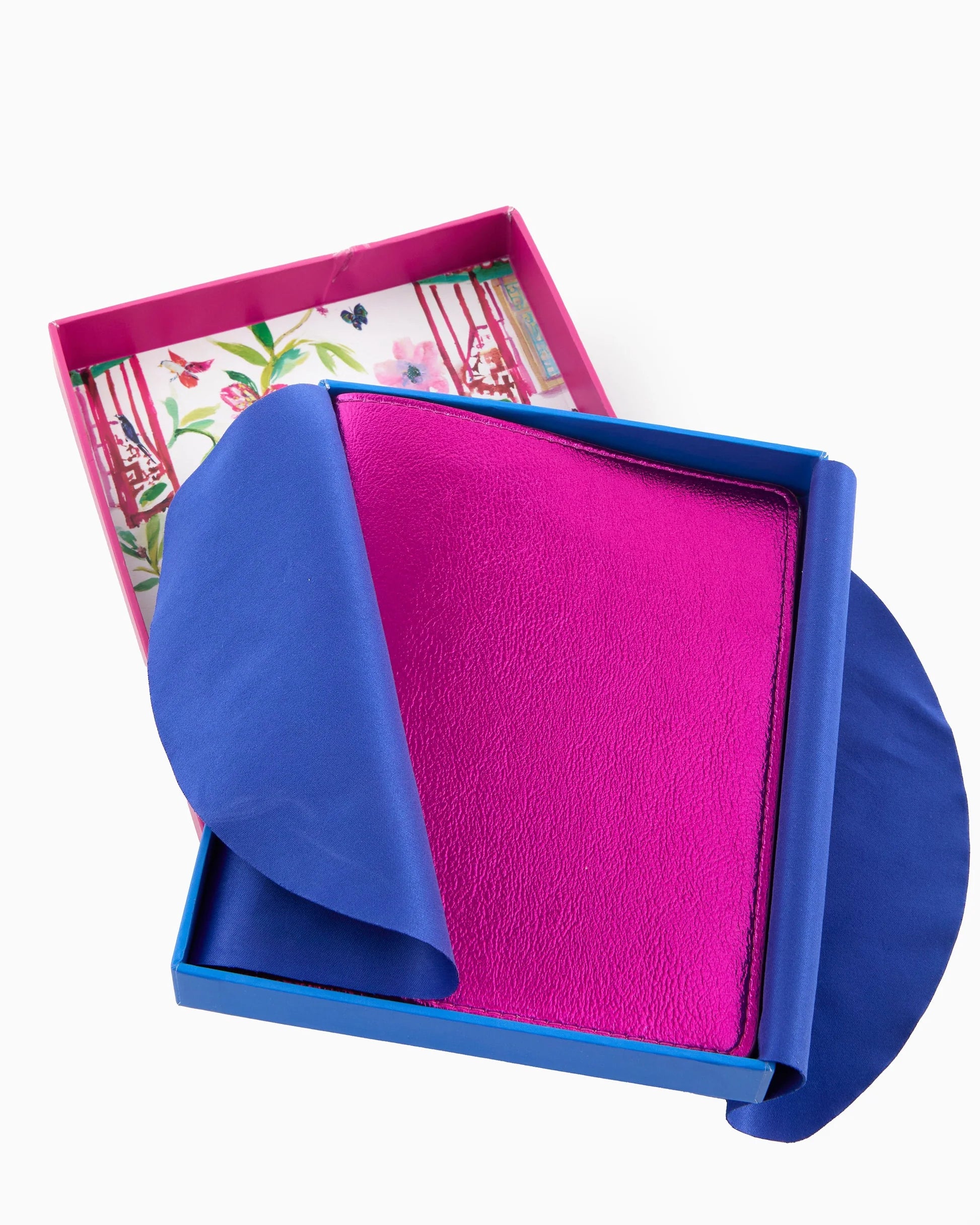 Oh My Mahjong Metallic Hot Pink Card Folio