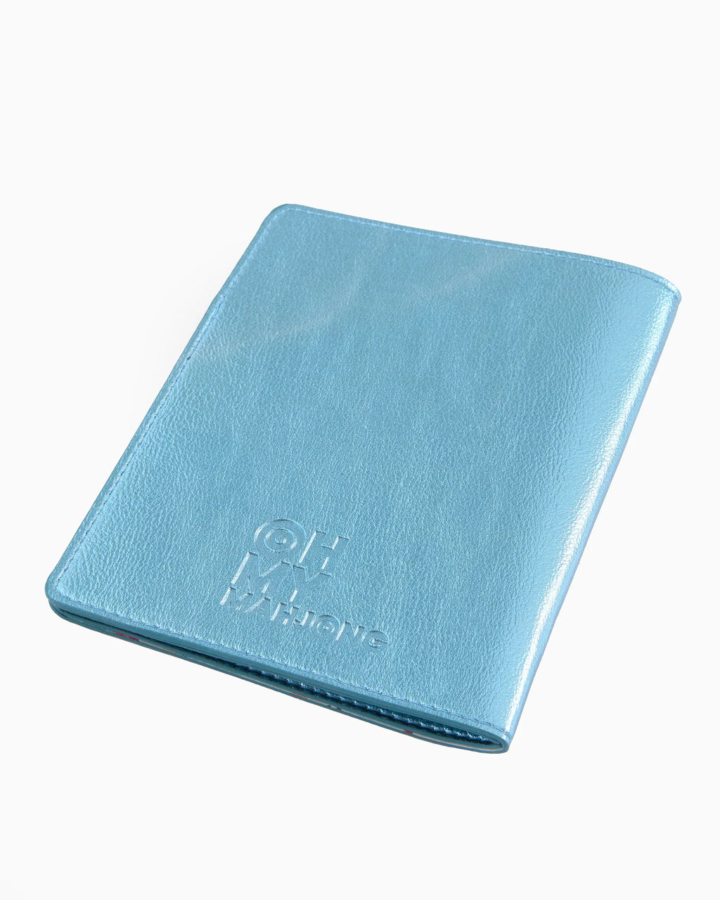 Oh My Mahjong Metallic Light Blue Card Folio