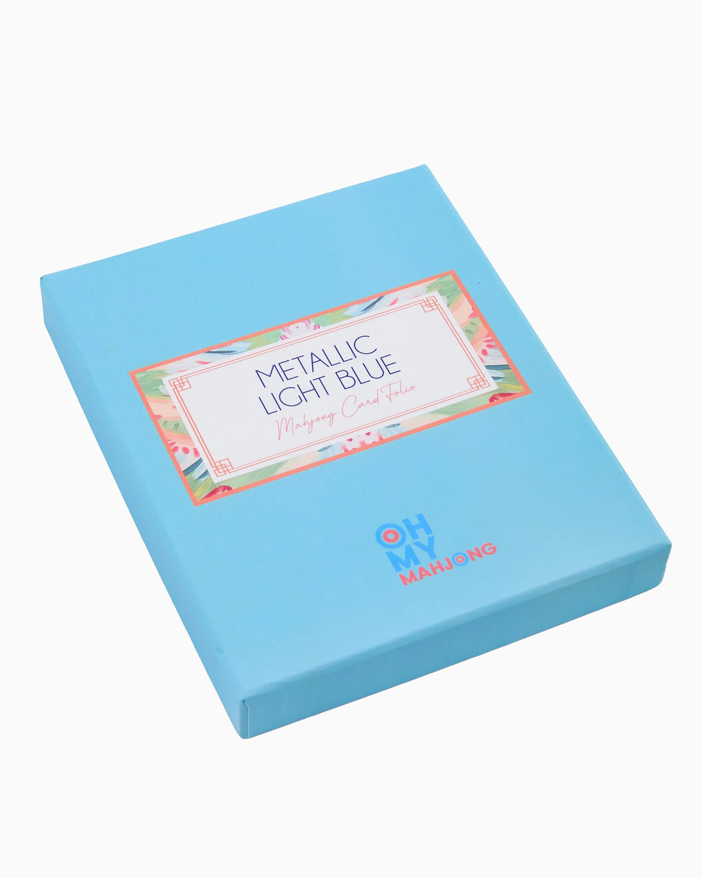 Oh My Mahjong Metallic Light Blue Card Folio