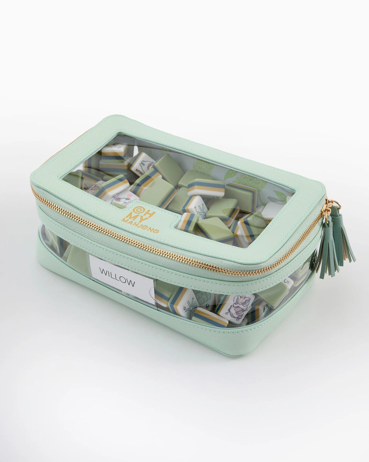 Oh My Mahjong Mint Tile Bag