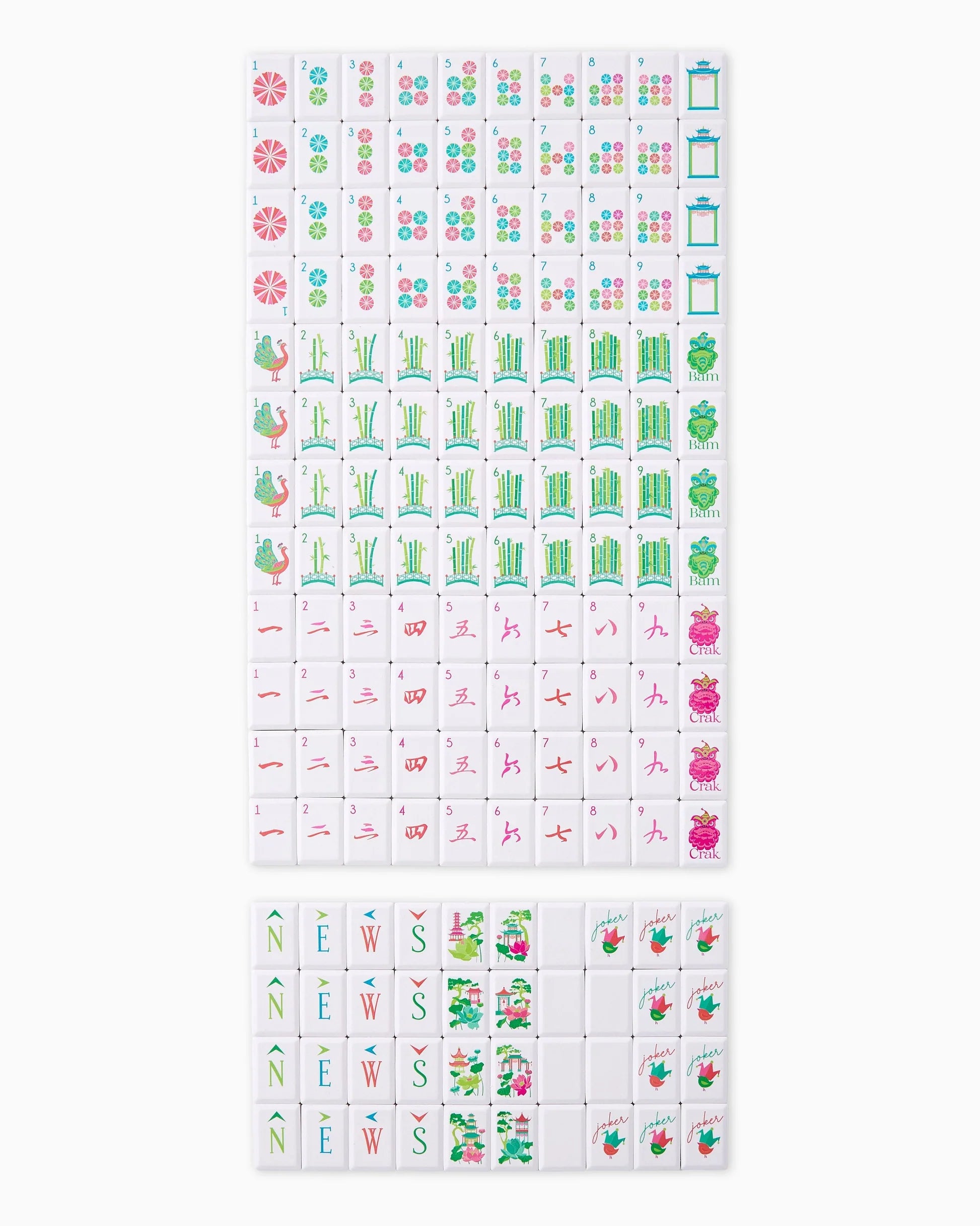 Sunburst Debutante Tile Set Oh My Mahjong